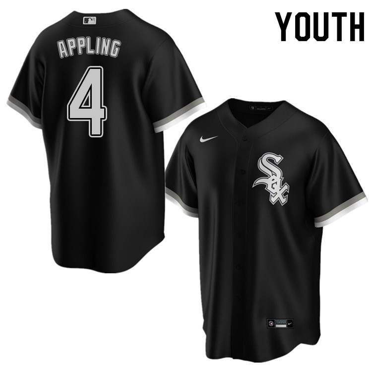 Nike Youth #4 Luke Appling Chicago White Sox Baseball Jerseys Sale-Black